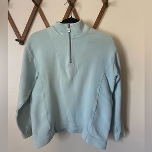 TOMMY BAHAMA | Robin Egg Blue Quarter zip pullover sweatshirt | XS